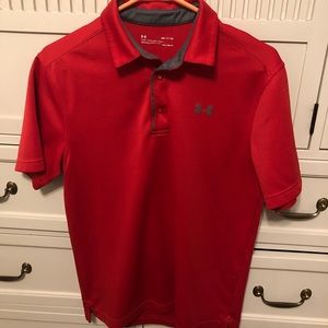 Under Armour polo. Small. Red.